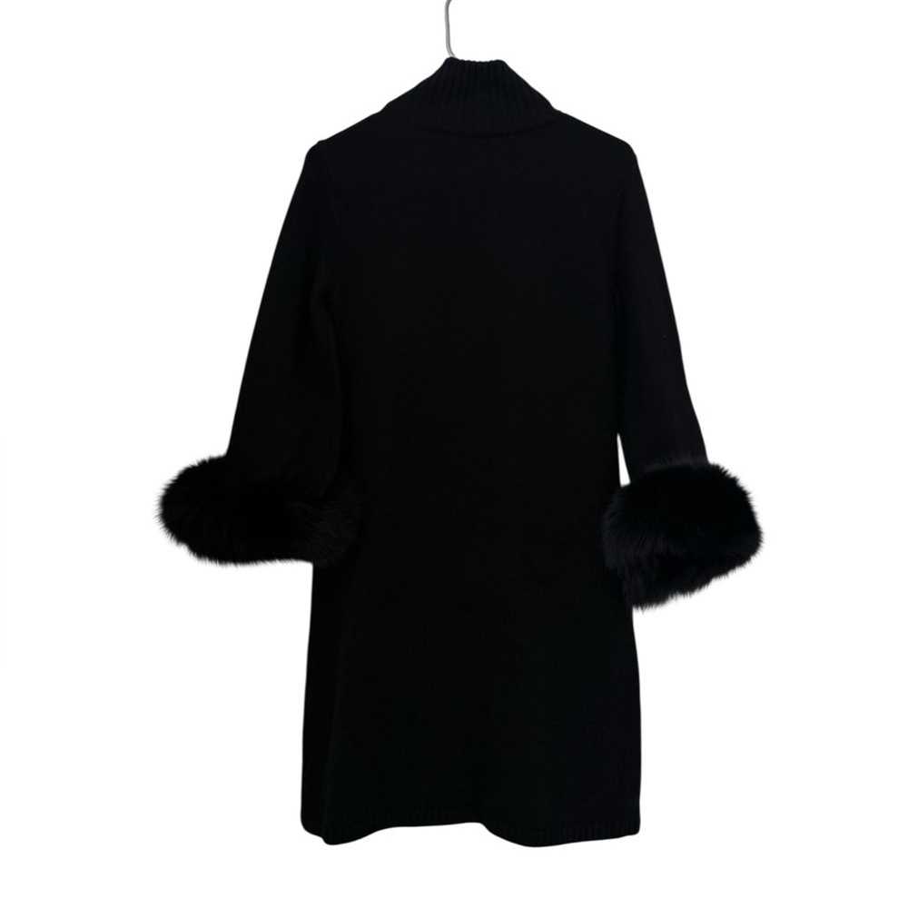Alice + Olivia Fur Cuff Sweater Dress Small - Picture 4 of 15